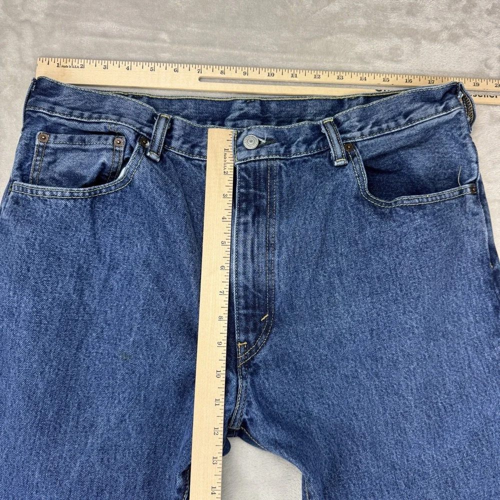 Levi's 517 Denim Jenas Bootcut‎ Blue Men's Size 38x32 (Fit 36x30) Western Cowboy